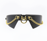 Love In Leather Faux Leather Lapel Collar Collars and Leads